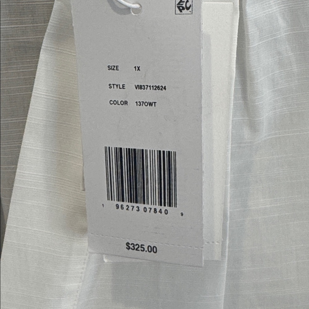 Vince Elegant White Women's Top. Ladies 1X - Picture 7 of 15